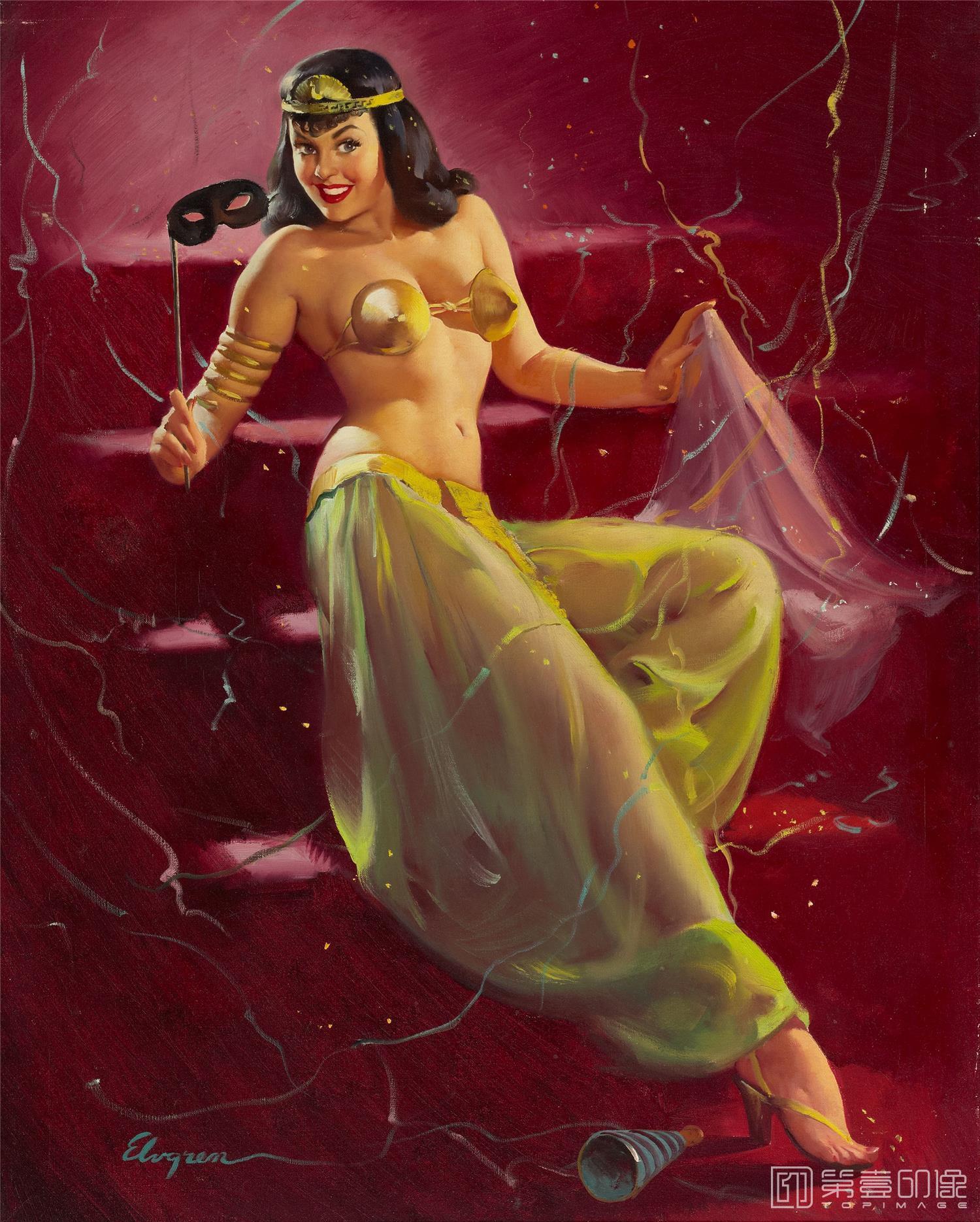 油画-吉尔·艾尔夫格雷恩 Gil Elvgren 作品集-84